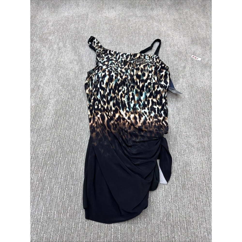 TrimShaper Leopard One Piece Swimsuit Size 20 W     #561